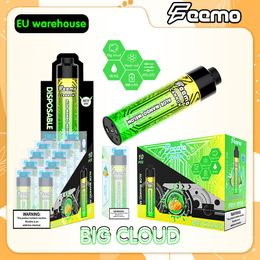 EU US Local Warehouse Puff 10000 disposable vape big cloud EU Shipping Feemo Cannon DTL Device disposable vapes Pen type-c cable charge with 0.5ohm resistance