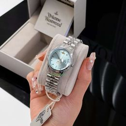 vivianeism westwoodism watch Queen Mother's Watch Broken Ice Blue Large Small Blue Watch Women's Gift Women's Watch Couple's Watch