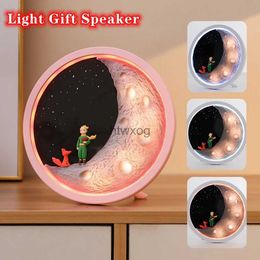 Portable Speakers Bluetooth Touch Desktop Speaker Wireless Atmosphere Night Light Small High Quality Mini Home Subwoofer Music Box Music Sp YQ240116