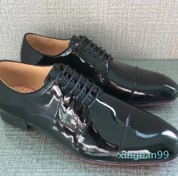 Dress Shoes Black Patent Leather Formal For Men Luxury Lace-up Derby Sapato Social Mens Italian Office