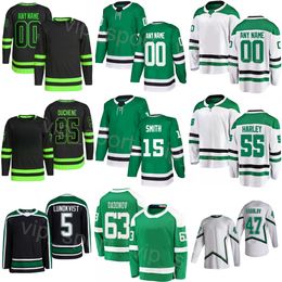 Custom Hockey 47 Radulov Jerseys 55 Thomas Harley 63 Evgenii Dadonov 5 Nils Lundkvist 15 Craig Smith 95 Matt Duchene 21 Jason Robertson 91 Tyler Seguin Youth Women Men