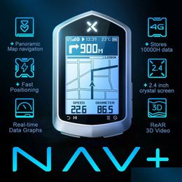 Bike Computers Xoss Nav Plus Nav2 2Nd Computer Gps Bicycle Riding Cycling Map Route Navigation Road Wireless Speedometer Odometer Dr Dhj9J