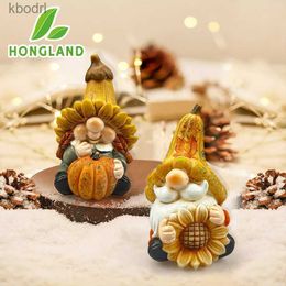 Garden Decorations Garden Statue Resin Figurine Pumpkin Ornaments Outdoor Statues Home Decor Fall Harvest Thanksgiving 2 Pack YQ240116