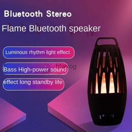 Portable Speakers Hot selling private model flame lamp Bluetooth speaker household pluggable card mobile portable small speaker gift YQ240116