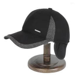 Ball Caps Wholesale Spring And Winter Baseball Cap Sports Trucker Hat With Ear Muff