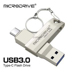 USB Flash Drives 2 in 1 OTG USB-C Flash Pen Drive Metal Memory Stick Usb 3.0 flash Disk 64GB 128GB 256G USB3.0 Dual C Pendrive free shipping
