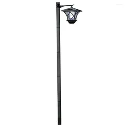 In 1 Solar Lamp Post Light 1.5m Outdoor Pillar Vintage Street Lights Decorative Floor For Front And Back Doors