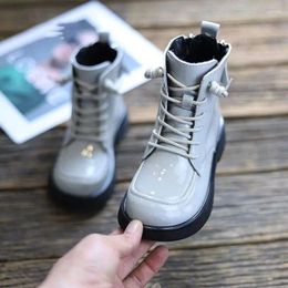 Boots Children Casual Shoes Autumn Winter Boys Fashion Leather Soft Antislip Girls 26-36 Sport Running