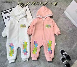 New infant jumpsuits boys girls Knitted set Size 52-100 Colourful cartoon character pattern newborn baby Crawling suit Jan10