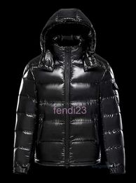 Mens Designer Winter Jacket Puffer Short Glossy Hooded Couple's Stylish and Versatile Bread Suit Solid Colour Coats for Women Moma LMRP