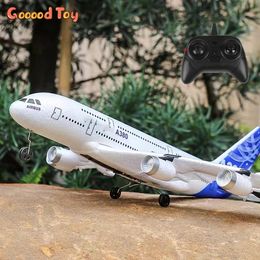 3Ch 2Ch A380 Rc Plane Glider Aeroplanes Remote Control Foam Aircraft Fixed Wing 6 Gyroscope Model Aeroplane Toys Hobbies 240116