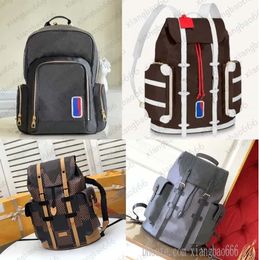 Colours TOP quality mens backpack Christopher school bag Basketball Geninue Leather travel sport outdoor backpacks designers large bags