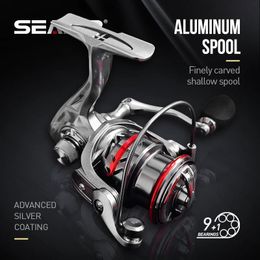 SEASIR OER Ultra Light Long Throw Aluminum Shallow Spool Spinning Fishing Reel Max Drag 12kg Freshwater Saltwater Fishing Tackle 240116