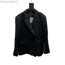 Designer Blenciaga Baleciaga High version B Korean black minimalist suit sleeve design jacket OS loose men's and women's jackets