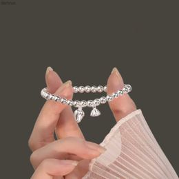 Chain 925 Sterling Silver Geometric Shape Bracelet Charming Personalised Beaded String Bracelet Party Gift For Women Fine Jewellery