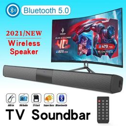 Speakers BS28B Sound Bar TV Portable Bluetoothcompatible Speaker Wireless Column Home Theatre Sound System RCA AUX For TV PC Soundbar