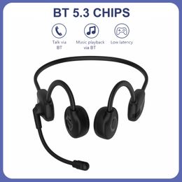 Earphones BH628 Bone Conduction Headphones Wireless Bluetooth 5.3 Earphone Outdoor Sports Headset with Earbuds Handsfree with Microphone