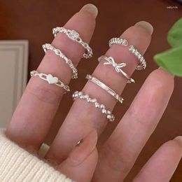 Cluster Rings BF CLUB 925 Sterling Silver Ring For Women Jewelry Narrow Finger Open Vintage Handmade Allergy Party Birthday Gift
