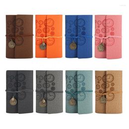 Loose-Leaf Retro Binding Creative Hand Account Book Journal Students Leather Notepad School Office Supplies