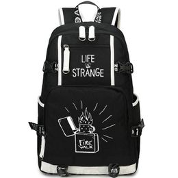Life is Strange backpack Fire Walk with Me daypack Game school bag Print rucksack Casual schoolbag Computer day pack