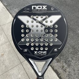 X-ONE Padel Paddle Tennis Racket 3K Carbon Fibre HR3 Core Round Shape for Beginner Raquette Padel 240116