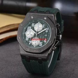 147 Top Luxury Men A P Watch designer Men's Watch Quartz Watches Multiple Colours Rubber Watches Glass Wristwatches