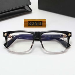 2024 Luxury Designer CH Sunglasses for Men Women Chromes Glasses Frames New Square Flat Lenses Classic Fashion Optical Heart Eyeglass Frame Man Unisex Eyewear JFA0