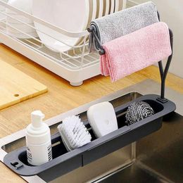 Kitchen Storage Rag Holder Expandable Waterproof Dish Stand Universal Sink For Home Space Saving Organizer With Large