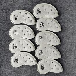 9PCS NAILS golf Iron head covers 49PAS club Irons set with pu leather 240116