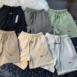 Novos Mens Designer Shorts Ess Algodão High Street Casual Solto Oversize Corredores Sweatpants Essentialsshorts Womens Letter Embossed Printe