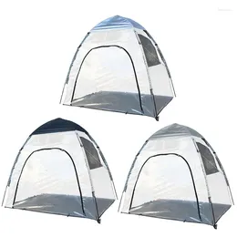 Tents And Shelters 3-4 Persons Outdoor Camping Tent PVC Flower Sun Room Sunshine Leisure House Transparent Bicycle Awning Storage