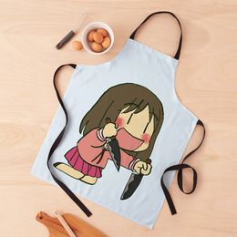 I draw double knife osaka funny azumanga daioh Apron House Things For Home And Kitchen cleanings Supplies 240116