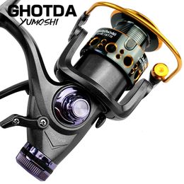 Fishing Reel Carp Spinning Reel Front and Rear Brake System Metal Spool Fishing Reels Tools Accessories 240116