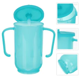 Water Bottles Plastic Cups Lids Disabled Products Adults Feeding Sippy Elderly Spill Proof Straw Baby Mug