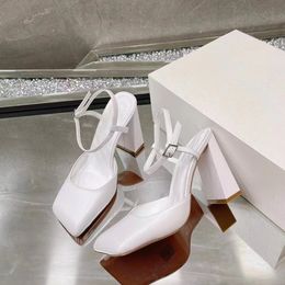 Fashion Women Sandals Pumps White Satin Slingback Italy Classic Elasticated Strap Design Evening Dress Sandal High Heels Box EU 35-42