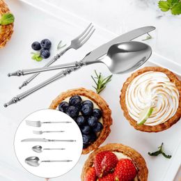 Dinnerware Sets Stainless Steel Cutlery Serving Utensils Forks And Portable Kitchen Supplies Steak Tableware