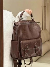 School Bags Fashion Women Backpack PU Leather Travel Large Designer High Quality Brand Backpacks Female Shoulder Back