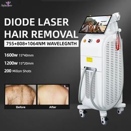 2024 New Laser Hair Removal Permanent Laser Diode Hair Loss Epilator Device 755nm 808nm 1064nm Triple Wavelengths FDA Approved