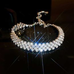 Charm Bracelets Luxury Rhinestone Pull-out Bracelet for Women Fashion Adjustable Bracelets String Hand Dainty Sparkle Accessories