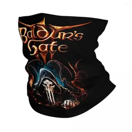 Scarves Baldur's Bandana Neck Cover Printed Motorcycle Club Baldurs Gate 3 Game Face Scarf Multi-use Balaclava Cycling Unisex Adult