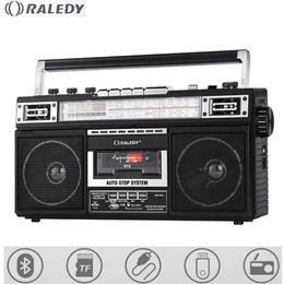 Radio Portable fourband oldfashioned radio MP3 tape player supports Bluetooth USB flash drive SD card multifunction radio speaker