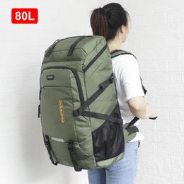 Bags 50L/80L Large Capacity Travel Backpack for Men Outdoor Sports Climbing Camping Hiking Rucksack Luggage School Bag Nylon Pack