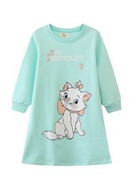 European and American style children's clothing children's thickened dresses spring and autumn long-sleeved princess dresses