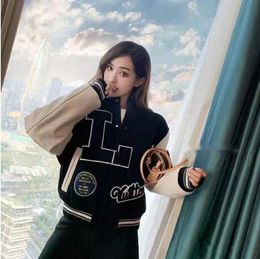 2024 mens designer cotton coat baseball jacket windbreaker windbreak varsity Lightning letter stitching single breasted color block stand collar bomber shark