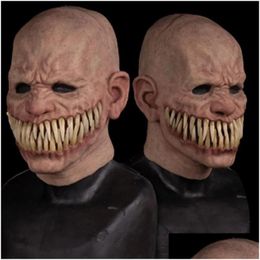 Party Masks Adt Horror Trick Toy Scary Prop Latex Mask Devil Face Er Terror Py Practical Joke For Halloween Prank Toys 0825 Drop Del Dh7Is