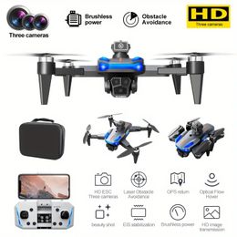 K911se Foldable 5G Brushless RC Drone With Triple HD Cameras,Dual Optical Flow Positioning, , 360° Obstacle Avoidance,and GPS One-Key Return