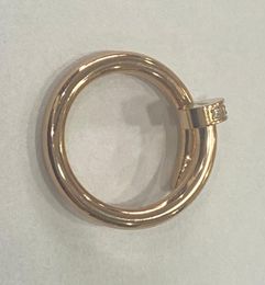 Anel de parafuso de amor anéis masculinos clássicos de jóias de anel de anel de luxo anéis de jóias feminino diamante titânio liga de aço dourado rosa de prata nunca desaparece