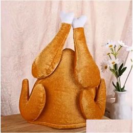 P Roasted Turkey Hats Spooktacar Creations Decor Hat Cooked Chicken Bird Secret For Thanksgiving Costume Dress Up Party Drop Deliver Dhseb