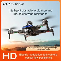 RG600 Foldable Photography Aerial Drone With Brushless Motor Electronic Adjustable Dual HD Camera,Four-Way Obstacle Avoidance