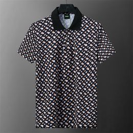#1 Mens Polo Shirt Designer Man Fashion Horse T Shirts Casual Men Golf Summer Polos Shirt Embroidery High Street Trend Top Tee Asian size M-XXXL 0016